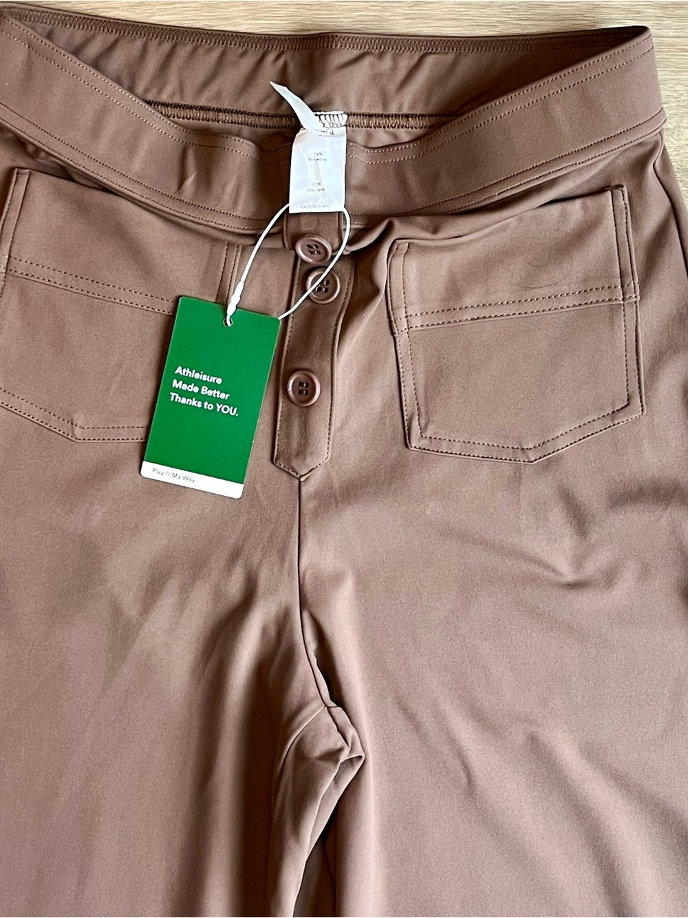 Halara DayStretch High Waisted Straight Leg Casual Pants in Brown Small - Picture 10 of 15
